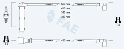 Precio Bajo Juego de cables de encendido FAE 85765
